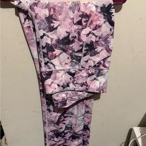 Duluth Trading Co. Floral Pink Leggings
